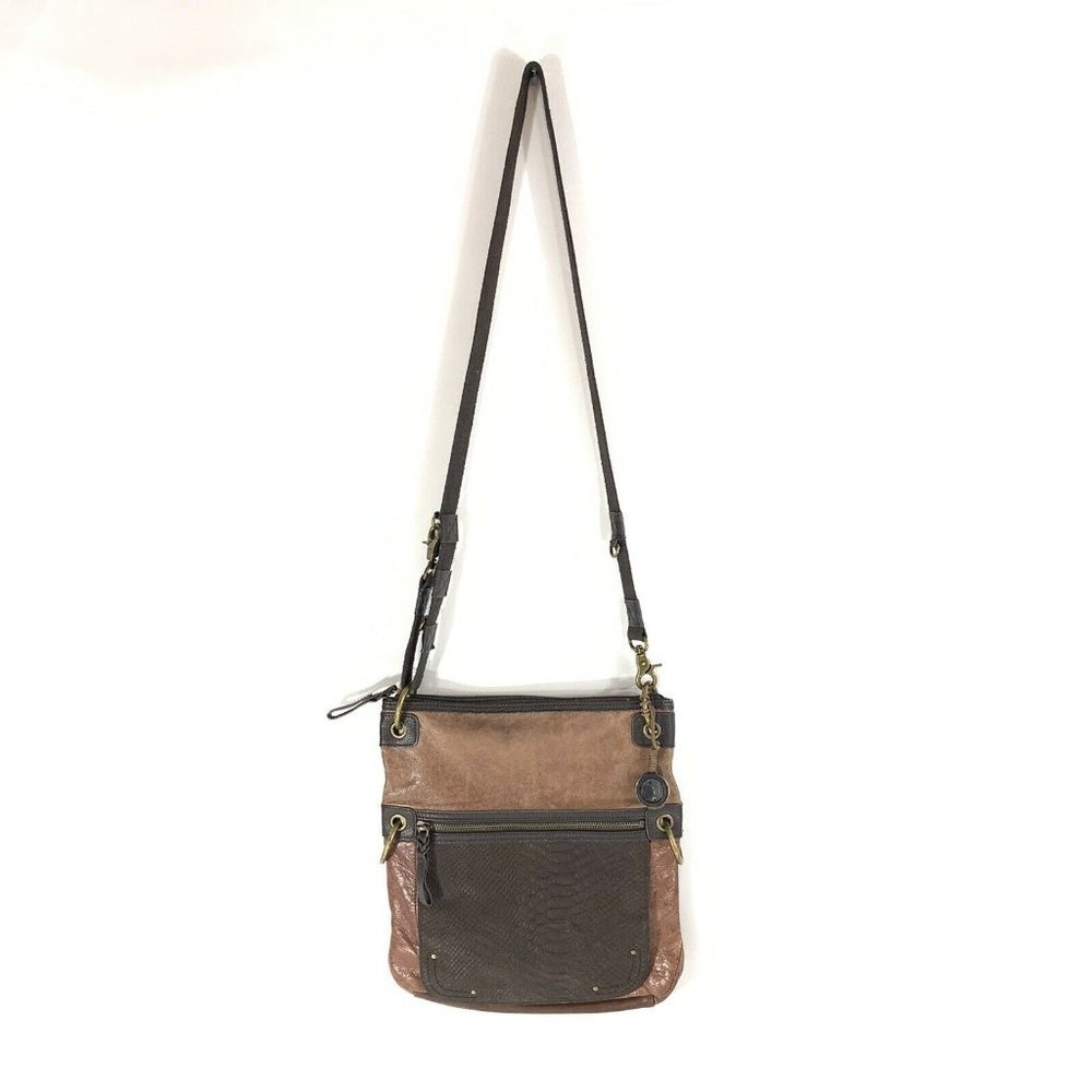 🌻 The Sak Leather Snakeskin Crossbody Bag